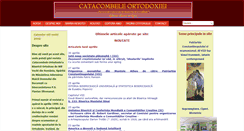 Desktop Screenshot of catacombeleortodoxiei.ro