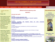 Tablet Screenshot of catacombeleortodoxiei.ro